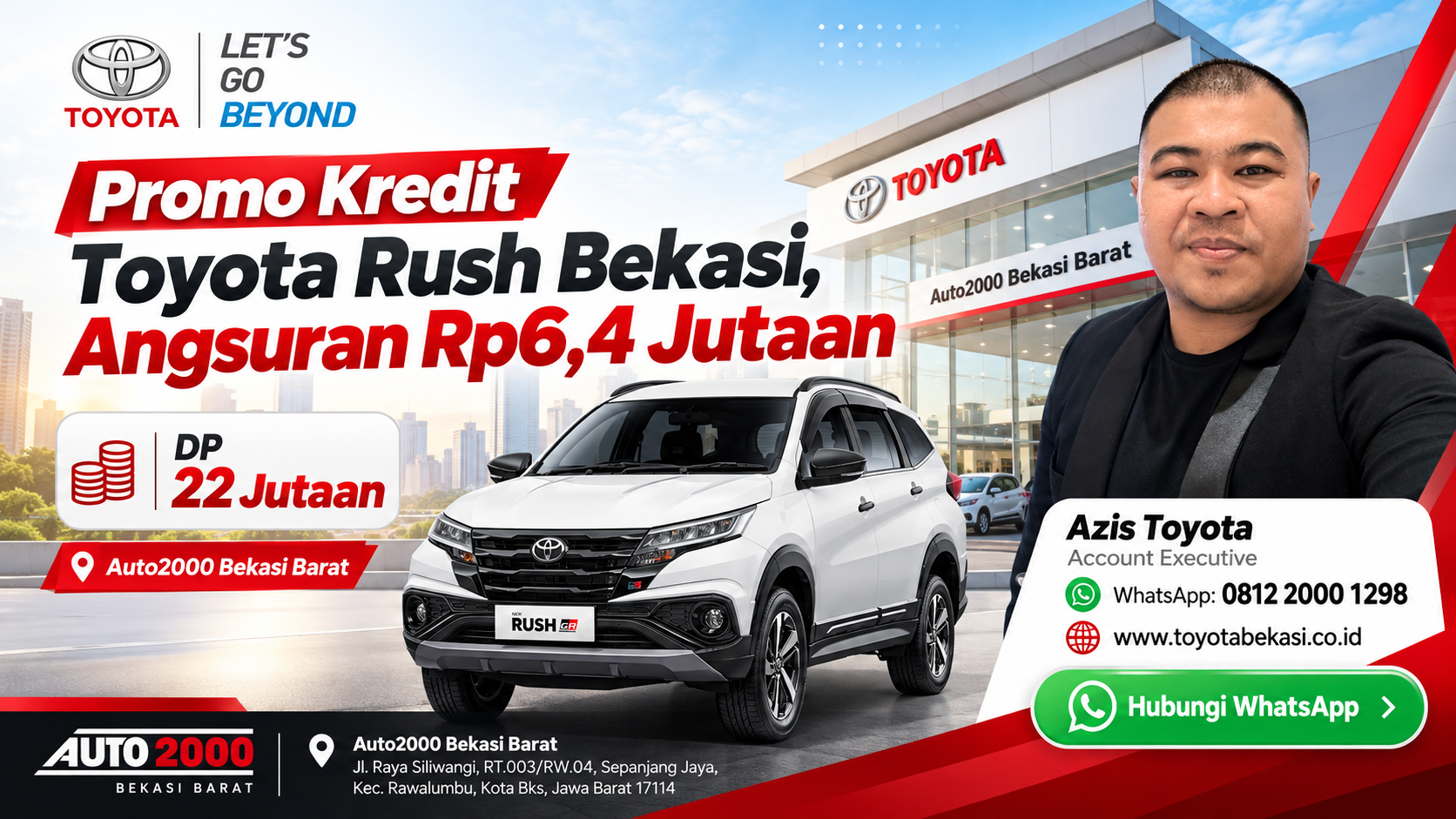 Promo Kredit Toyota Rush Bekasi, Angsuran Rp6,4 Jutaan
